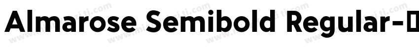 Almarose Semibold Regular字体转换